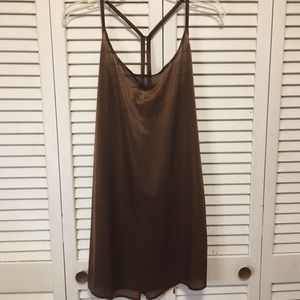 SPANX Copper Sparkle Sweep Cami Slip XL